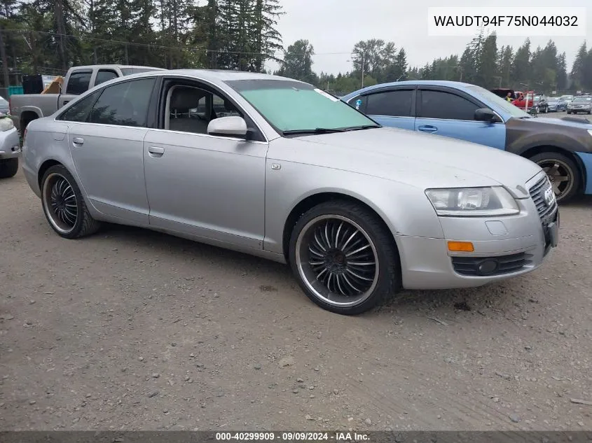 2005 Audi A6 3.2 VIN: WAUDT94F75N044032 Lot: 40299909