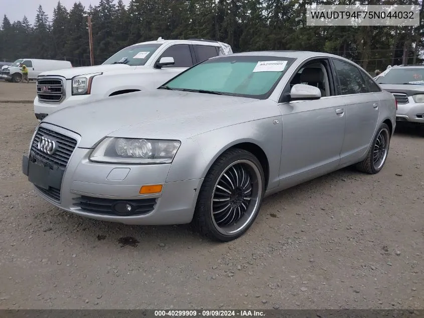 2005 Audi A6 3.2 VIN: WAUDT94F75N044032 Lot: 40299909