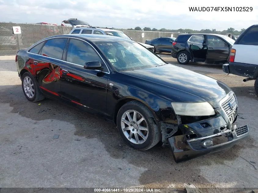 2005 Audi A6 3.2 VIN: WAUDG74FX5N102529 Lot: 40661441