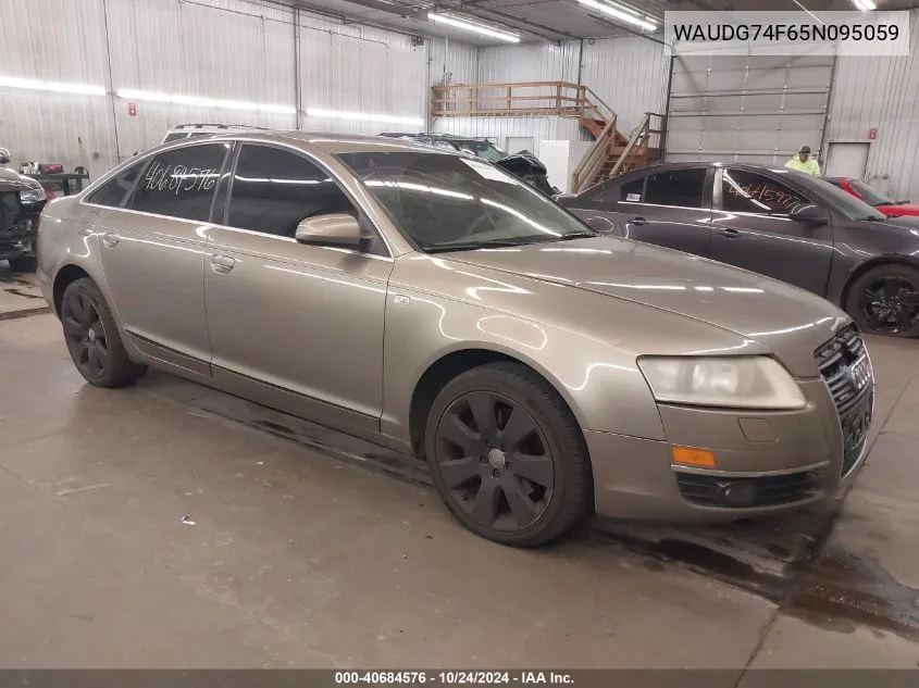 2005 Audi A6 VIN: WAUDG74F65N095059 Lot: 40684576