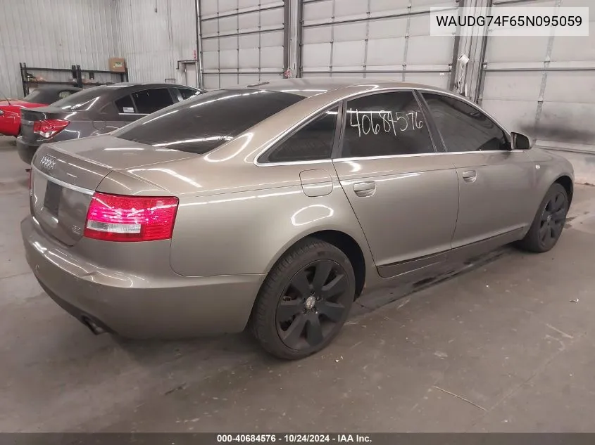 2005 Audi A6 VIN: WAUDG74F65N095059 Lot: 40684576