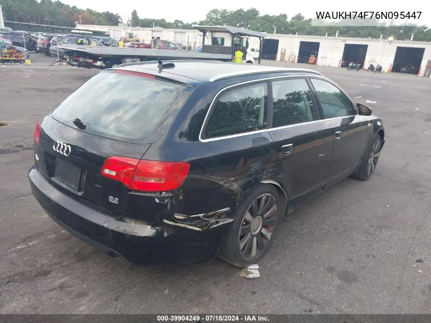 2006 Audi A6 3.2 Avant VIN: WAUKH74F76N095447 Lot: 39904249