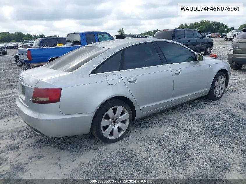 WAUDL74F46N076961 2006 Audi A6 4.2