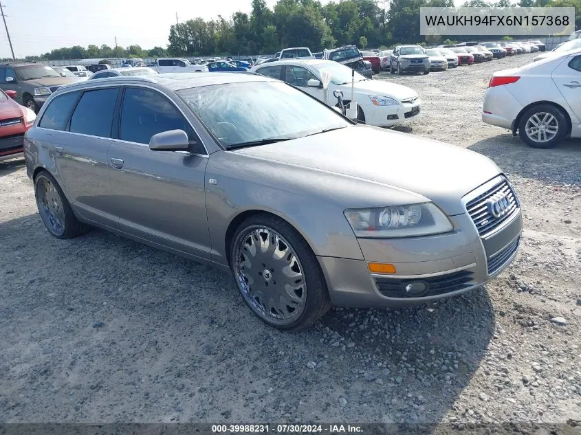 2006 Audi A6 3.2 Avant VIN: WAUKH94FX6N157368 Lot: 39988231