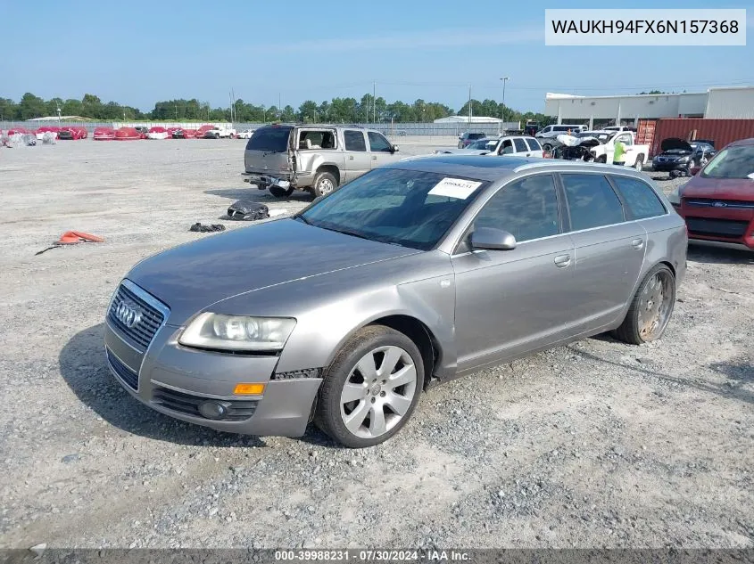 WAUKH94FX6N157368 2006 Audi A6 3.2 Avant