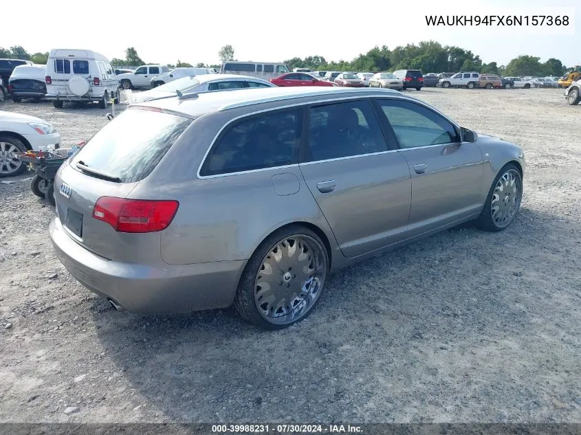 2006 Audi A6 3.2 Avant VIN: WAUKH94FX6N157368 Lot: 39988231