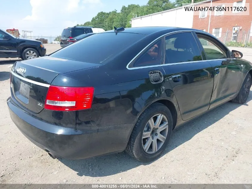 WAUAH74F36N117620 2006 Audi A6 3.2