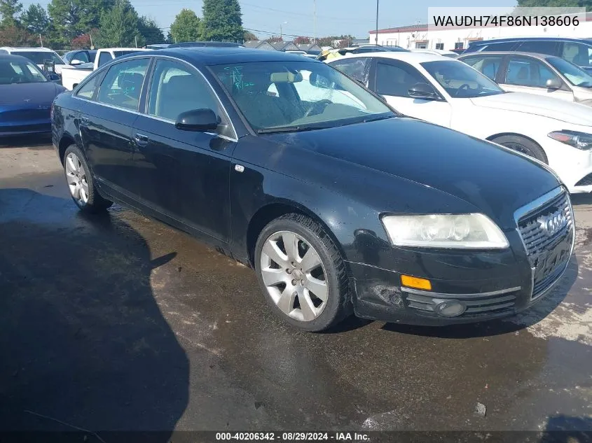 WAUDH74F86N138606 2006 Audi A6 3.2