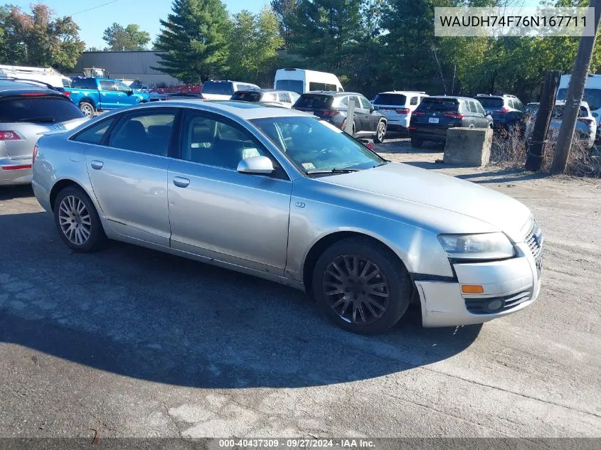 2006 Audi A6 3.2 VIN: WAUDH74F76N167711 Lot: 40437309