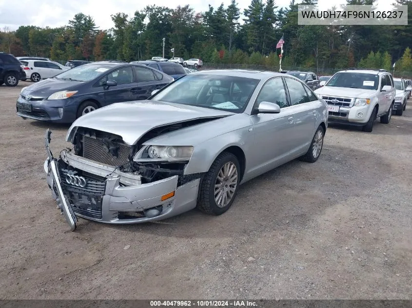 2006 Audi A6 3.2 VIN: WAUDH74F96N126237 Lot: 40479962