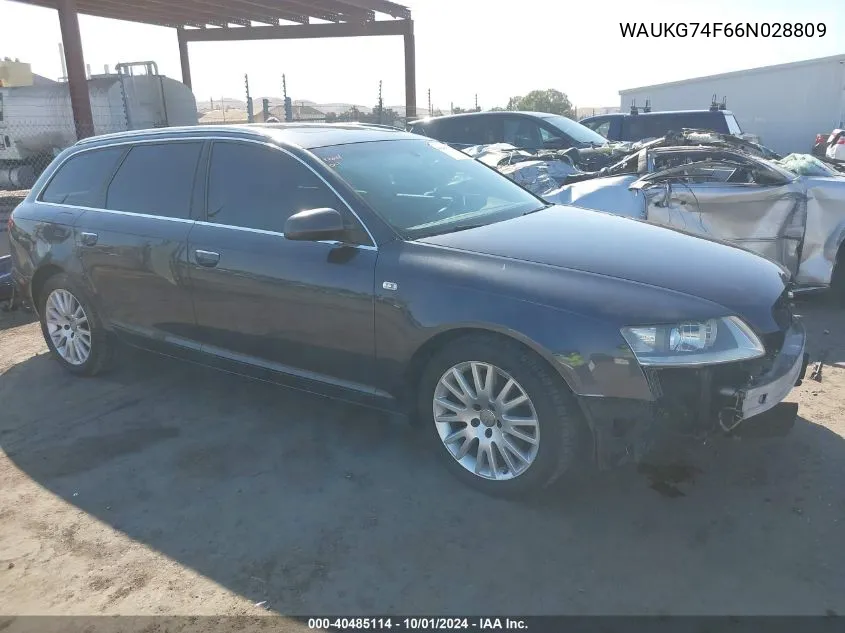 WAUKG74F66N028809 2006 Audi A6 3.2 Avant