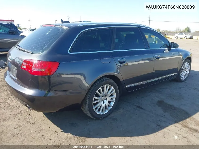 WAUKG74F66N028809 2006 Audi A6 3.2 Avant