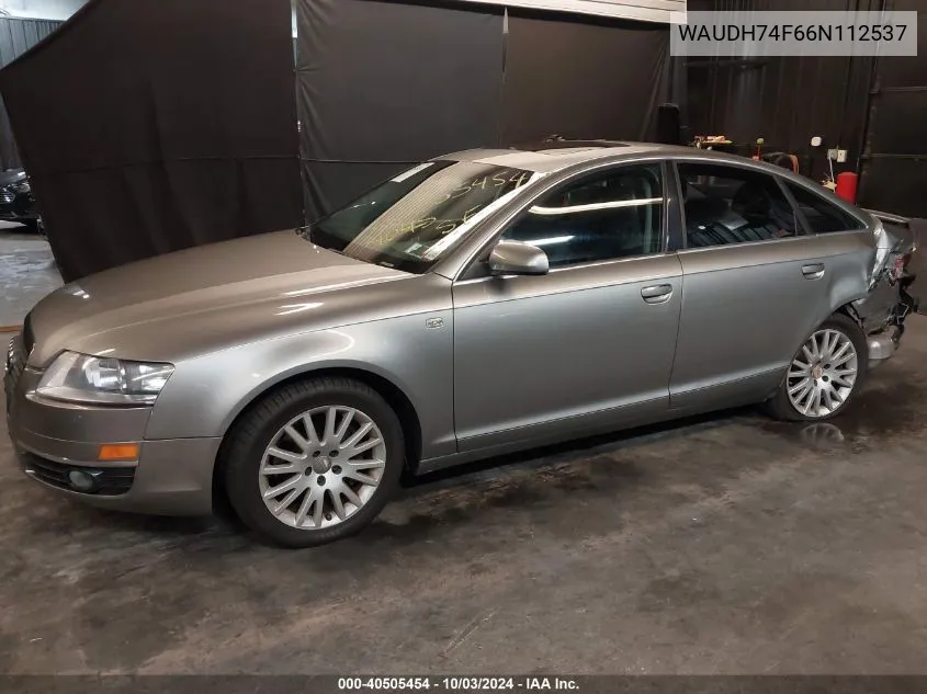 2006 Audi A6 3.2 VIN: WAUDH74F66N112537 Lot: 40505454