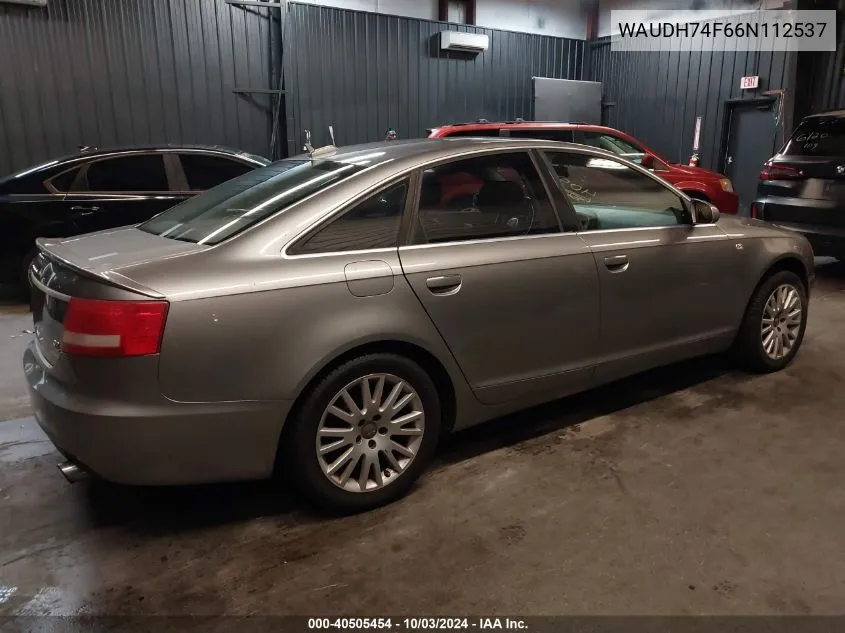 2006 Audi A6 3.2 VIN: WAUDH74F66N112537 Lot: 40505454