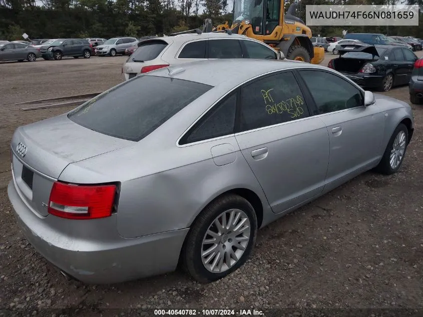 WAUDH74F66N081659 2006 Audi A6 3.2