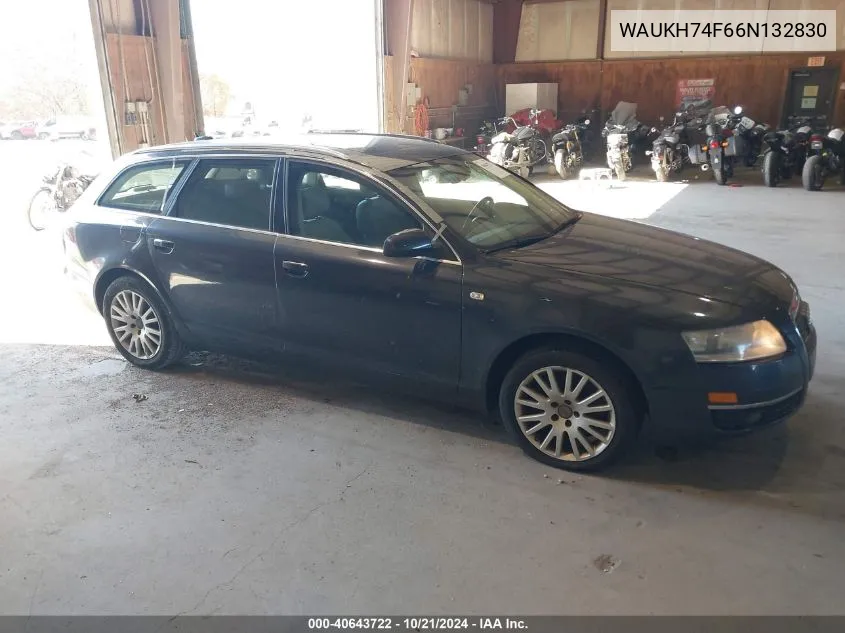 2006 Audi A6 3.2 Avant VIN: WAUKH74F66N132830 Lot: 40643722