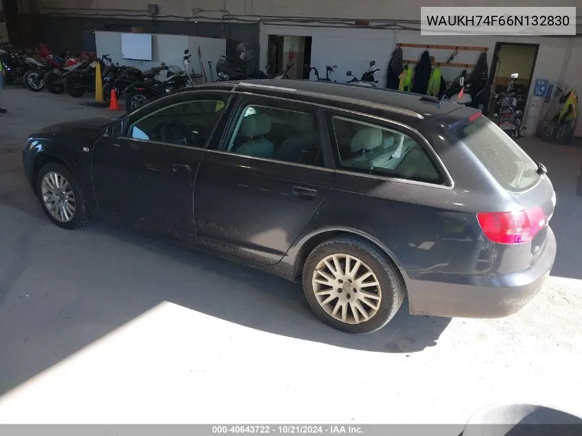 2006 Audi A6 3.2 Avant VIN: WAUKH74F66N132830 Lot: 40643722