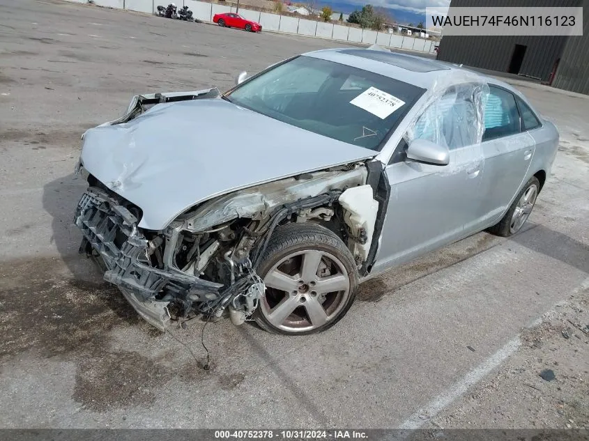 2006 Audi A6 3.2 VIN: WAUEH74F46N116123 Lot: 40752378