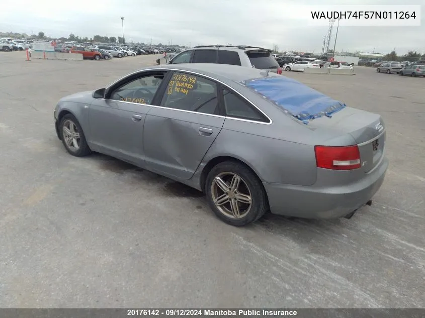 WAUDH74F57N011264 2007 Audi A6 3.2 Quattro