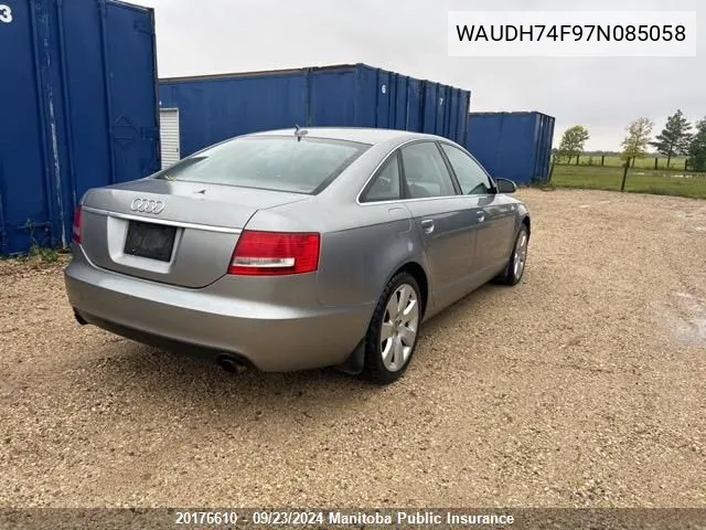 WAUDH74F97N085058 2007 Audi A6 3.2 Quattro