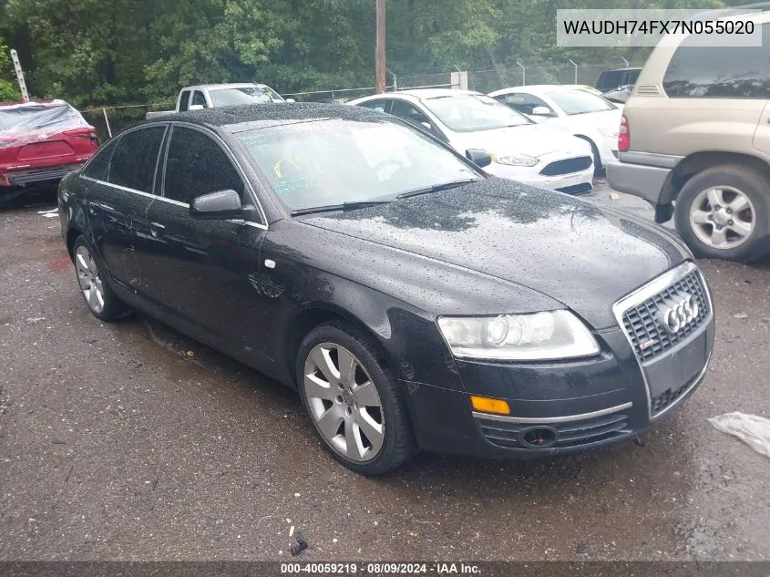 2007 Audi A6 3.2 VIN: WAUDH74FX7N055020 Lot: 40059219