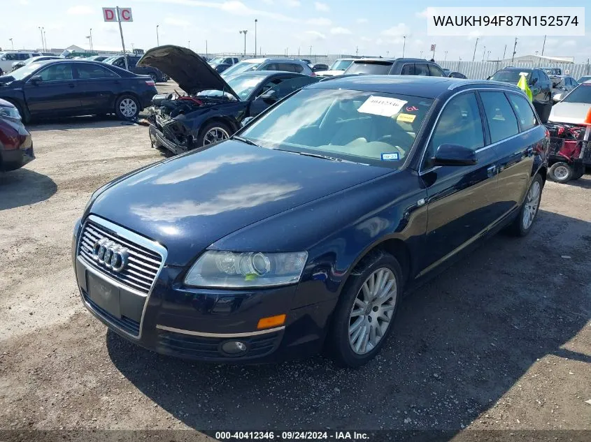 WAUKH94F87N152574 2007 Audi A6 Avant Quattro