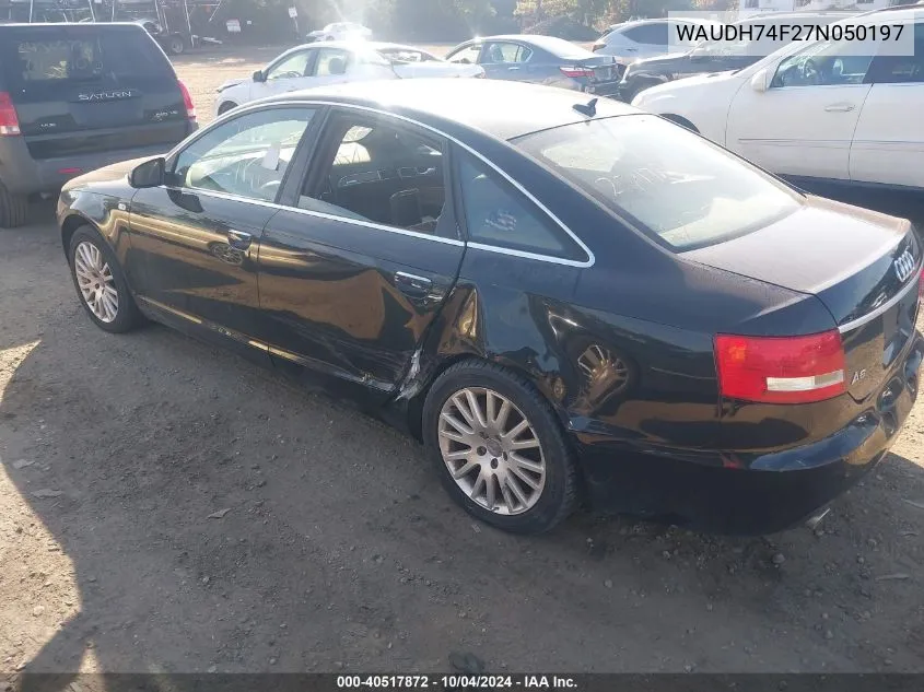 WAUDH74F27N050197 2007 Audi A6 3.2