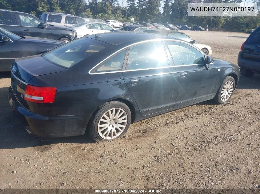 WAUDH74F27N050197 2007 Audi A6 3.2