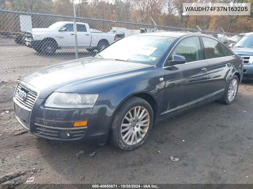 2007 Audi A6 3.2 VIN: WAUDH74F37N163205 Lot: 40650871