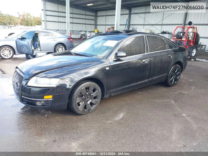 2007 Audi A6 3.2 VIN: WAUDH74F27N066030 Lot: 40745541