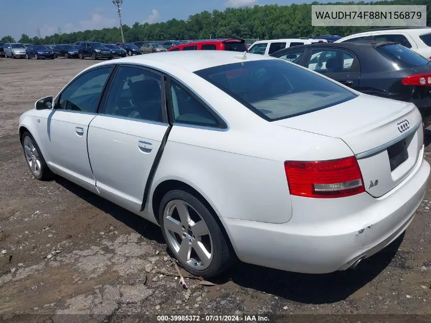 2008 Audi A6 3.2 VIN: WAUDH74F88N156879 Lot: 39985372