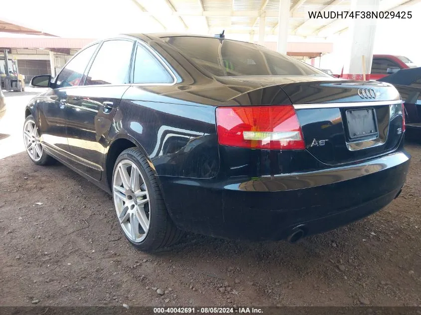 WAUDH74F38N029425 2008 Audi A6 3.2