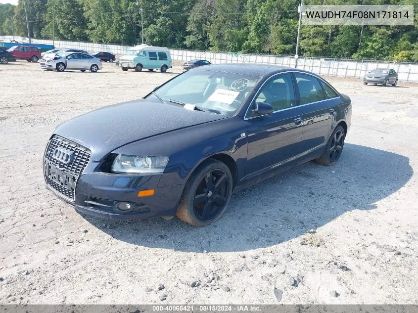 2008 Audi A6 3.2 VIN: WAUDH74F08N171814 Lot: 40065421