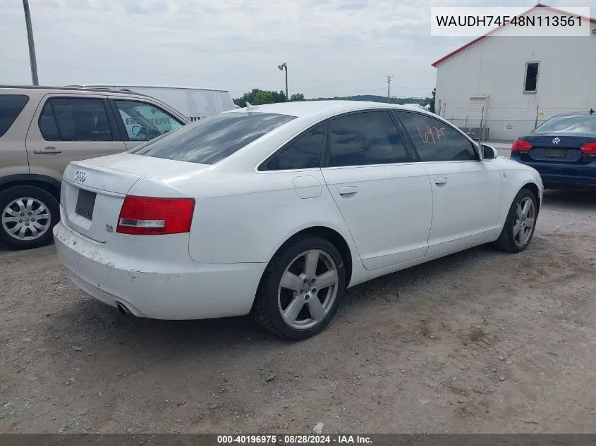 WAUDH74F48N113561 2008 Audi A6 3.2