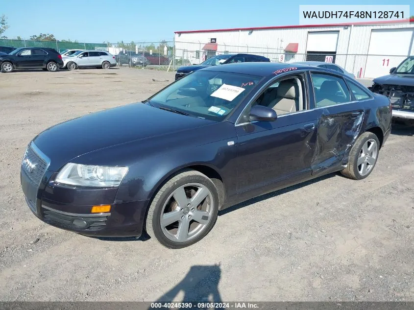 2008 Audi A6 3.2 VIN: WAUDH74F48N128741 Lot: 40245390