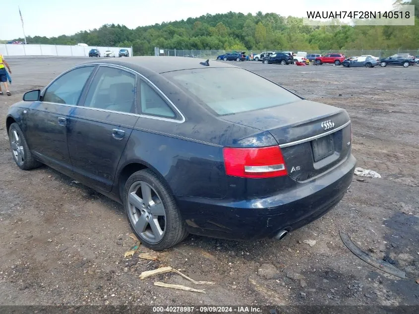 WAUAH74F28N140518 2008 Audi A6 3.2