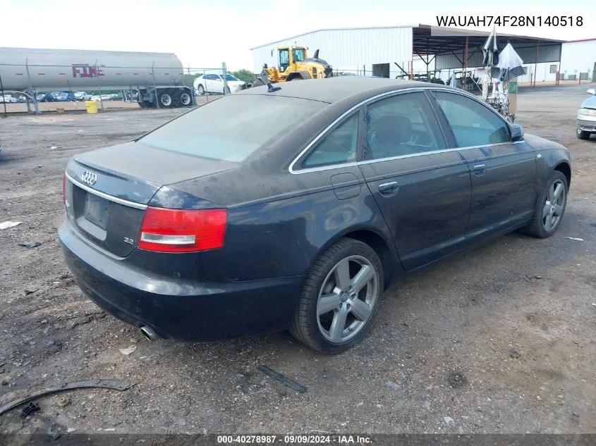 WAUAH74F28N140518 2008 Audi A6 3.2