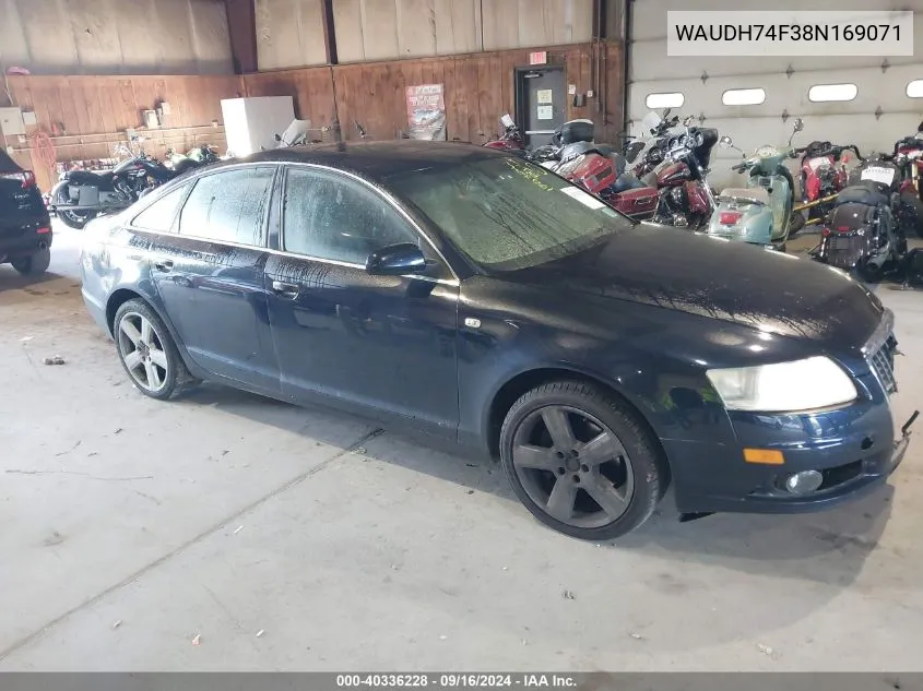 2008 Audi A6 3.2 Quattro VIN: WAUDH74F38N169071 Lot: 40336228