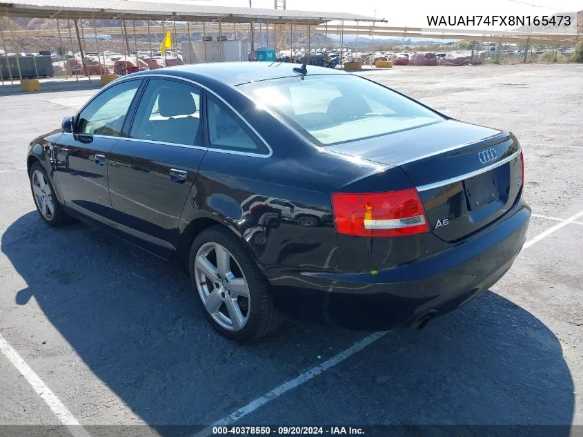 WAUAH74FX8N165473 2008 Audi A6 3.2