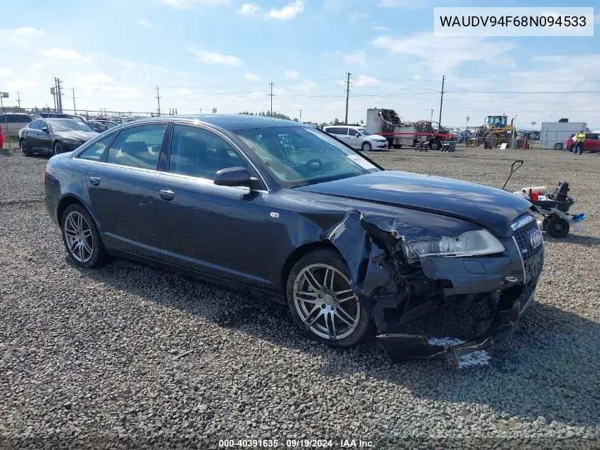 2008 Audi A6 4.2 VIN: WAUDV94F68N094533 Lot: 40391635