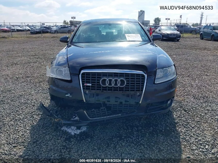 2008 Audi A6 4.2 VIN: WAUDV94F68N094533 Lot: 40391635