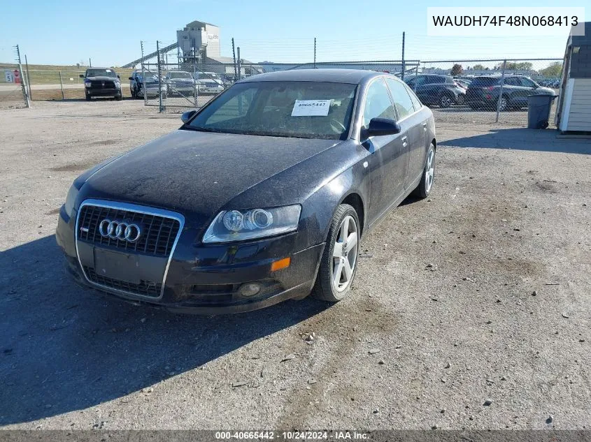 2008 Audi A6 3.2 VIN: WAUDH74F48N068413 Lot: 40665442