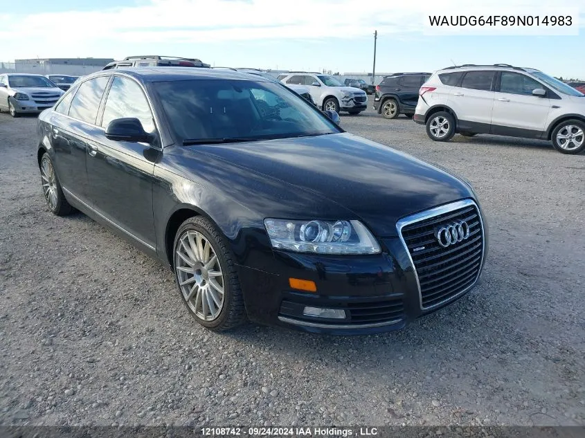 WAUDG64F89N014983 2009 Audi A6 Premium