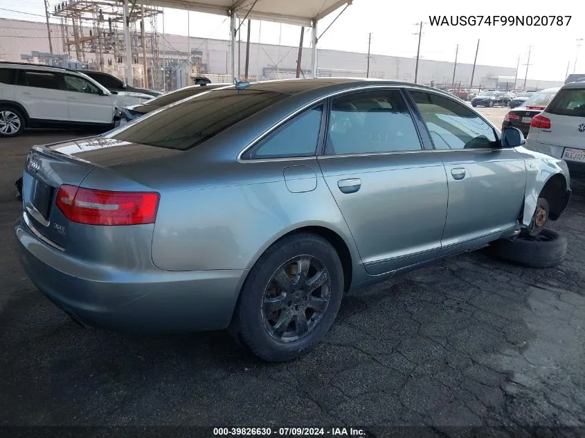 WAUSG74F99N020787 2009 Audi A6 3.0 Premium