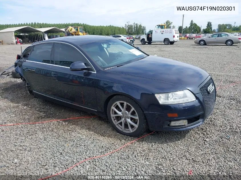 2009 Audi A6 3.0 Premium VIN: WAUSG74F19N020301 Lot: 40116265