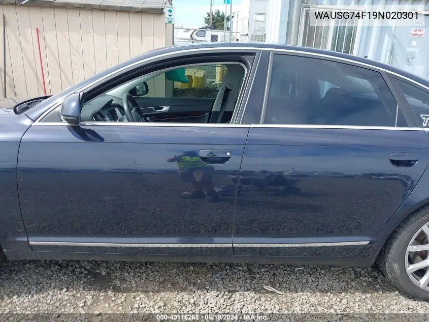 WAUSG74F19N020301 2009 Audi A6 3.0 Premium