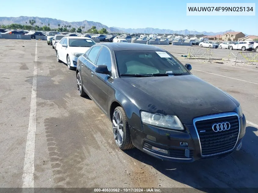 2009 Audi A6 3.0 Premium VIN: WAUWG74F99N025134 Lot: 40533562