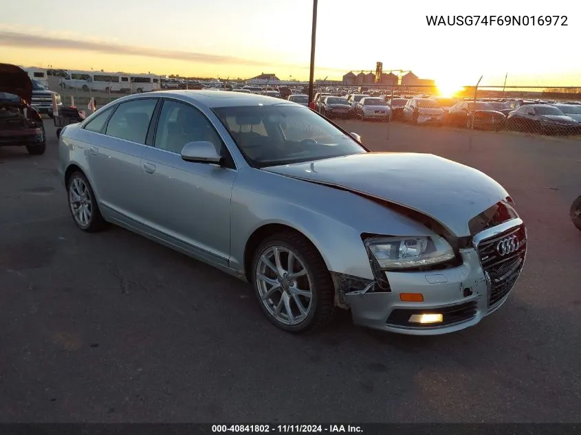 2009 Audi A6 Premium Plus VIN: WAUSG74F69N016972 Lot: 40841802