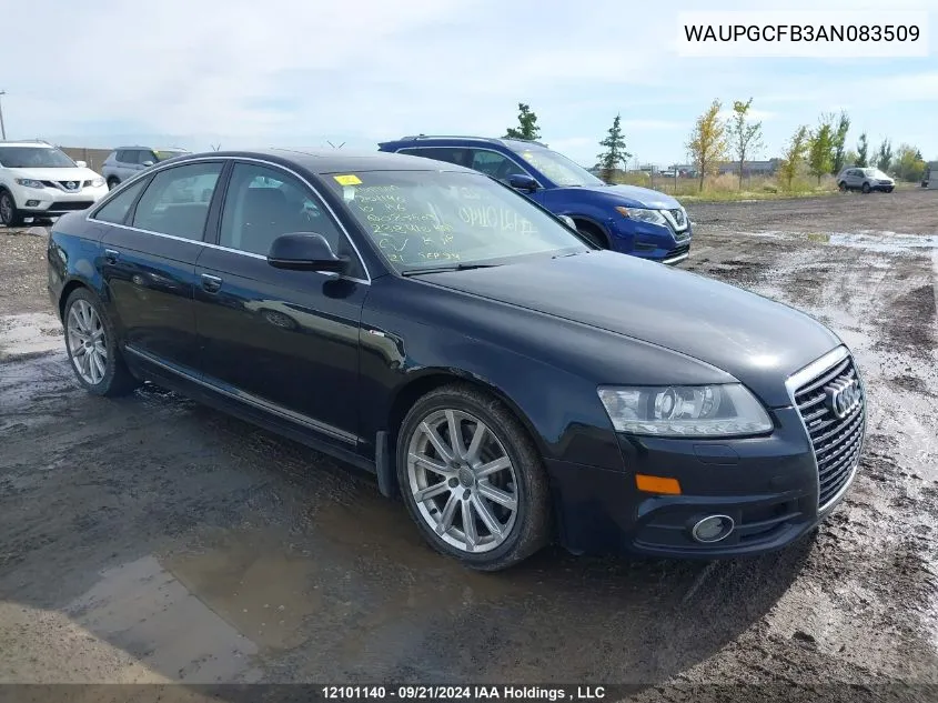 2010 Audi A6 VIN: WAUPGCFB3AN083509 Lot: 12101140