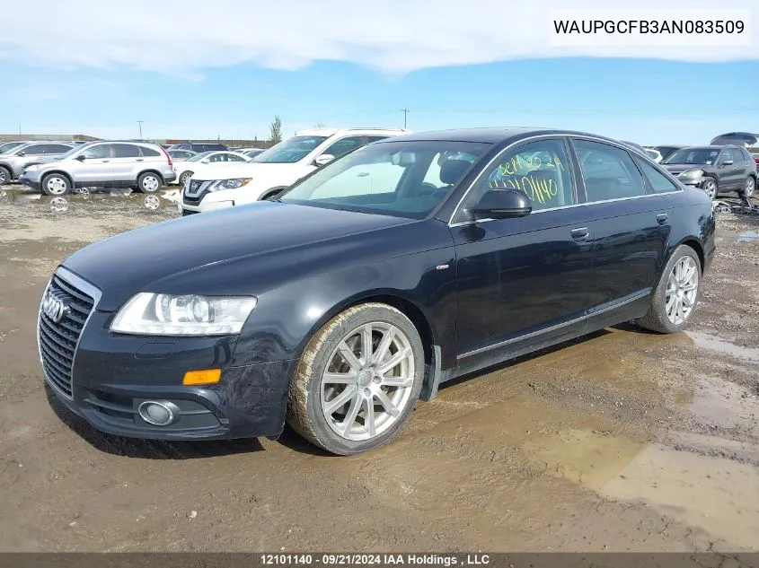 2010 Audi A6 VIN: WAUPGCFB3AN083509 Lot: 12101140